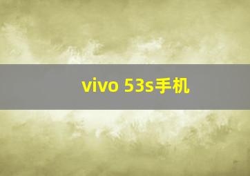 vivo 53s手机